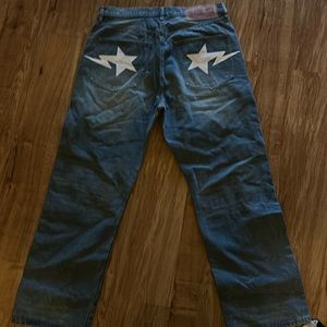 BAPE JEANS LOOSE FITTING BAGGY